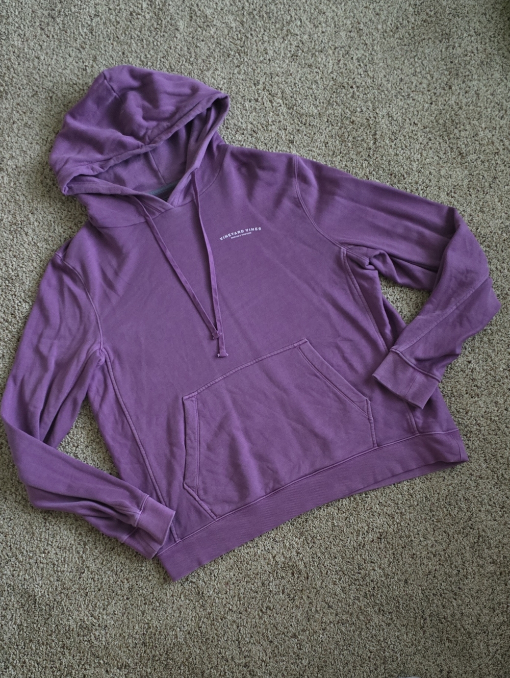 Vineyard Vines Sz L Purple Cotton Sweatshirt
